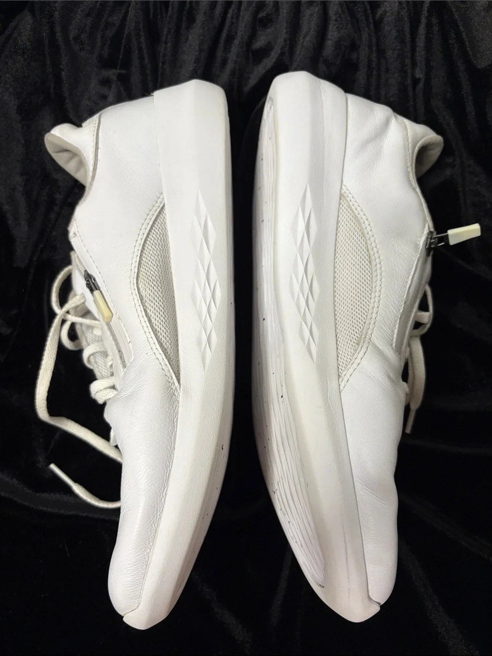 K-Swiss Men’s Icon Startup White Leather Casual Athletic Zipper Sneaker Shoe Z